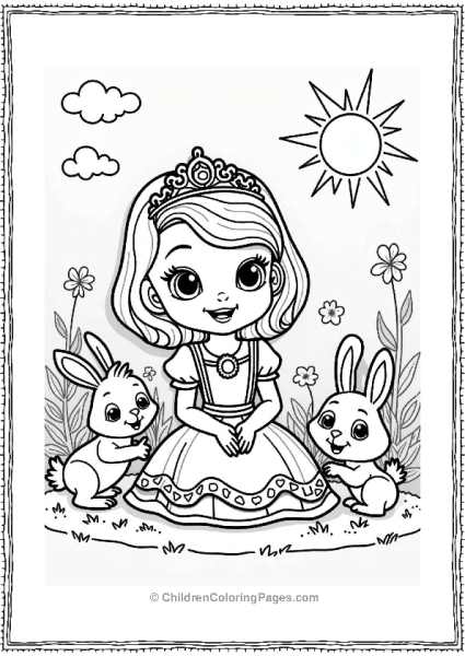 Sophia And Friends In The Garden Free PDF Printable