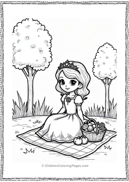 Sophia’s Garden Picnic Scene Free PDF Printable