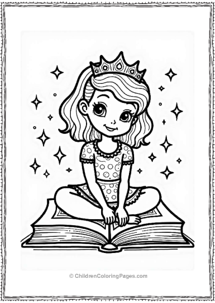 Sophia The First Reading A Book Free PDF Printable