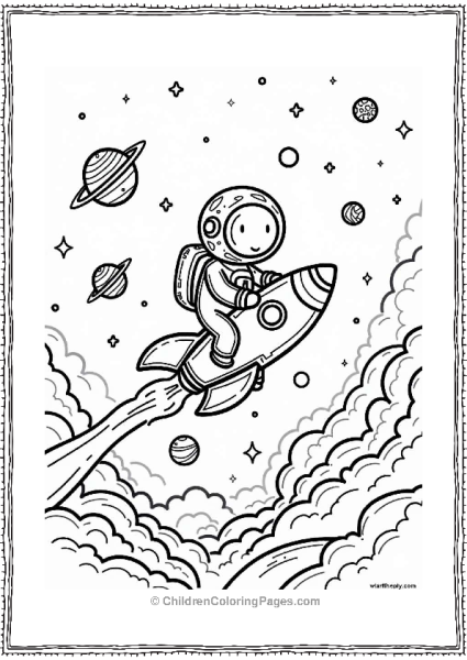 Space Adventure With An Astronaut Free PDF Printable