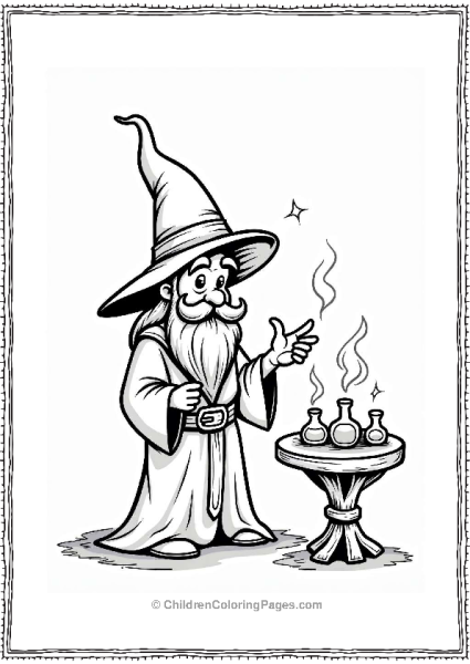 Spell Casting Wizard Free PDF Printable