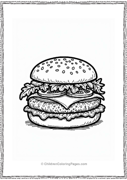 Spicy Mexican Burger With Jalapenos Free PDF Printable