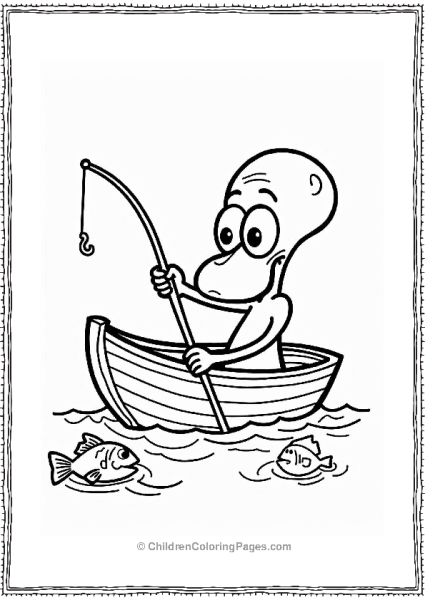 Squidward Fishing With Friends Free PDF Printable