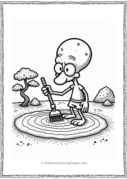 Squidward In A Zen Garden Free PDF Printable