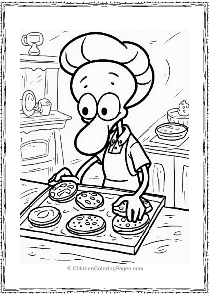 Squidward’s Baking Contest Free PDF Printable