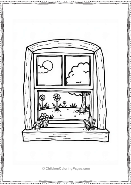 Squidward’s Garden View Free PDF Printable