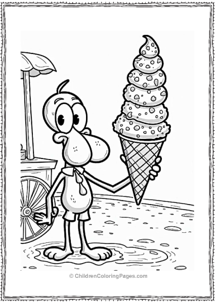 Squidward S Ice Cream Cone Adventure Free PDF Printable