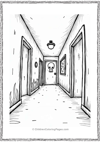 Squidward’s Quirky Hallway Free PDF Printable