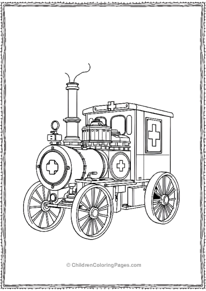 Steam Powered Ambulance Free PDF Printable