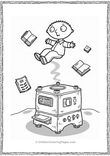 Stewie And The Anti Gravity Machine Free PDF Printable