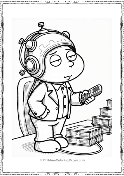 Stewie With Mind Control Helmet Free PDF Printable