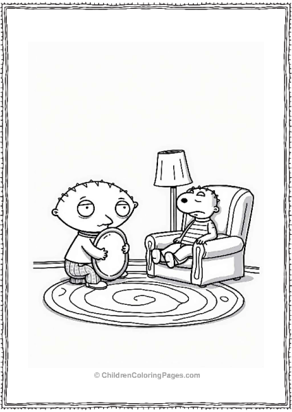 Stewie’s Prank With A Whoopee Cushion Free PDF Printable