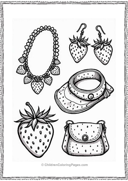 Strawberry Accessories Collection Free PDF Printable