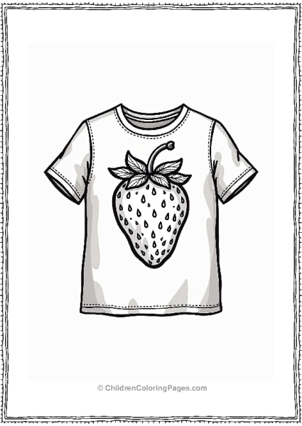 Strawberry Graphic T Shirt Design Free PDF Printable