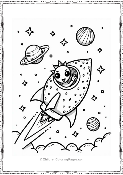 Strawberry Space Adventure Free PDF Printable