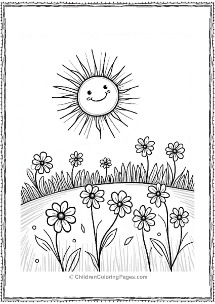 Sun And Flower Shadows Free PDF Printable