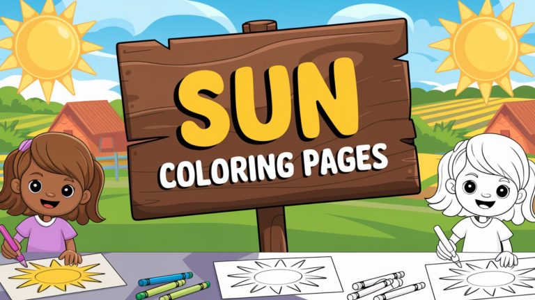 Sun Coloring Pages