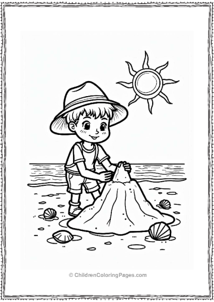 Sunny Beach Sandcastle Adventure Free PDF Printable