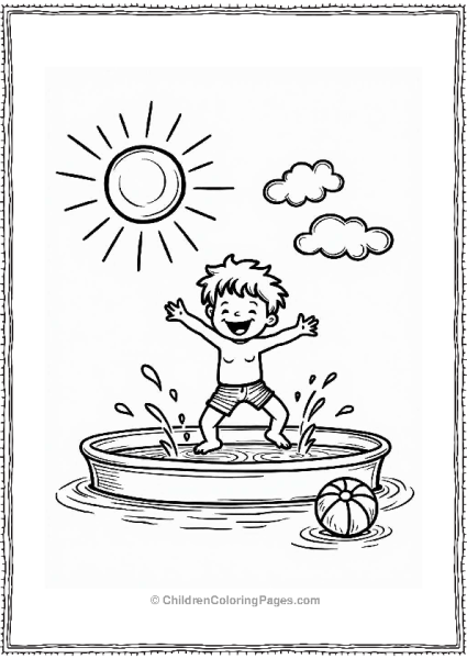 Sunshine Fun At The Pool Free PDF Printable