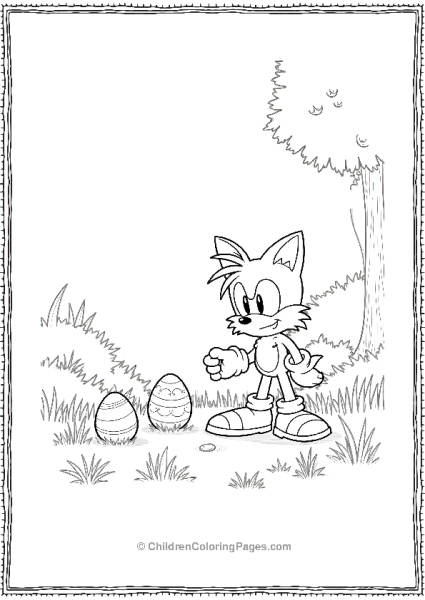 Tails Easter Egg Hunt Free PDF Printable