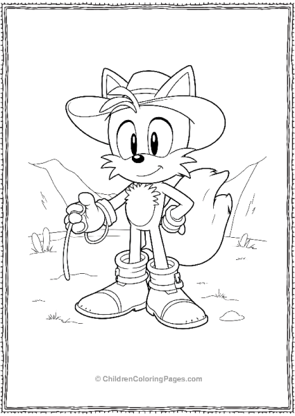 Tails The Cowboy Free PDF Printable