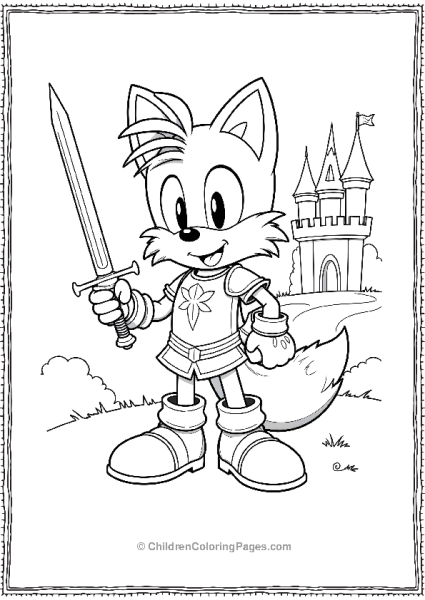 Tails The Knight With A Sword Free PDF Printable