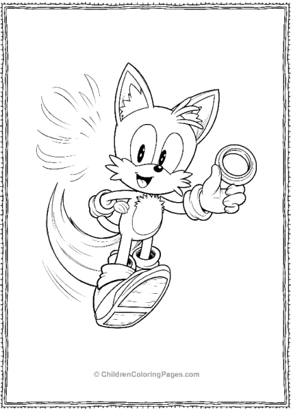 Tails Throwing A Ring Free PDF Printable