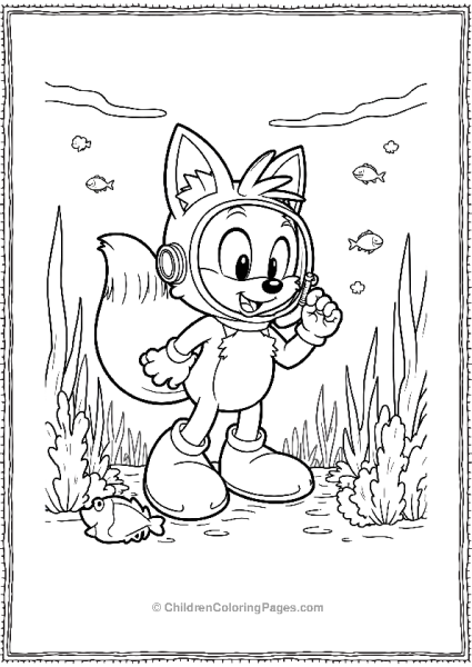 Tails Underwater Exploration Free PDF Printable