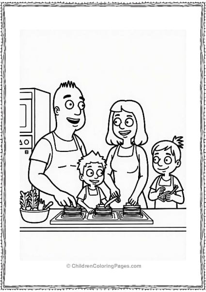 The Belcher Family Cooking Together Free PDF Printable