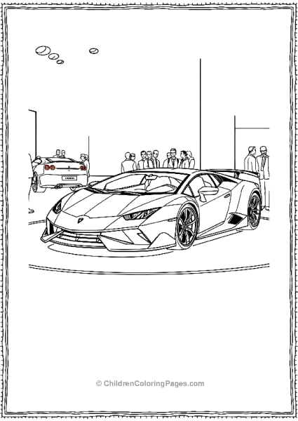 The Lamborghini Revuelto Displayed Free PDF Printable