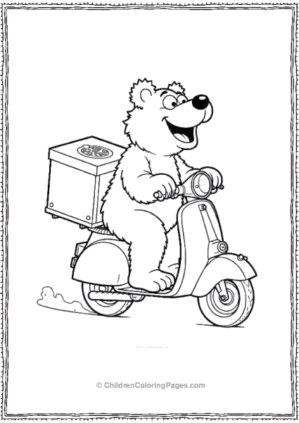 The Muppets Fozzie Bear Pizza Delivery Scooter Ride Free PDF Printable