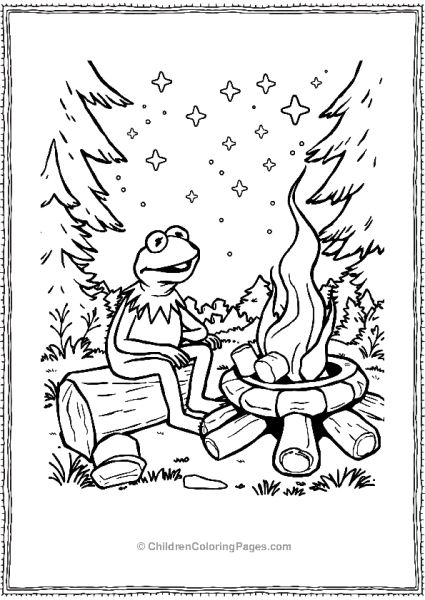 The Muppets Kermit Campfire Night Free PDF Printable