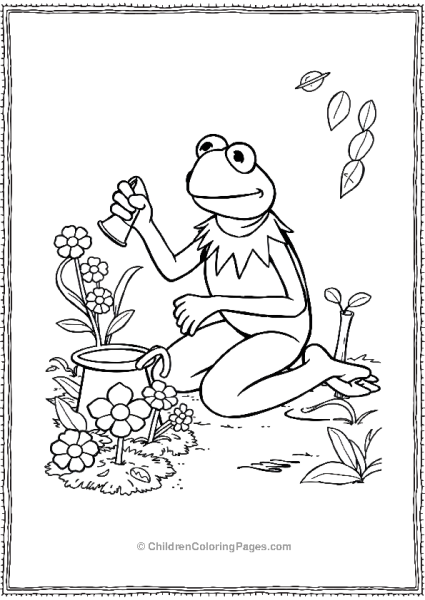 The Muppets Kermit The Frog Gardening Free PDF Printable