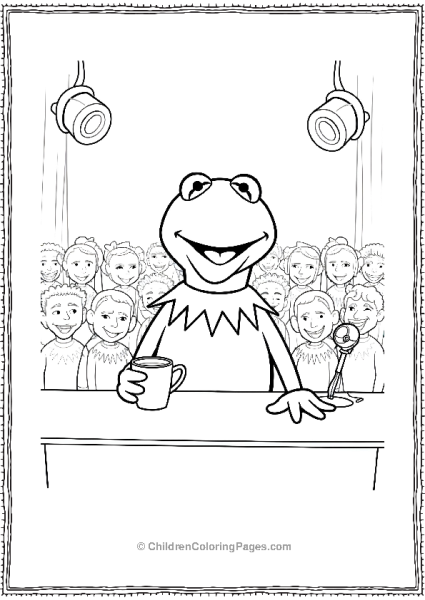 The Muppets Kermit The Frog Talk Show Host Free PDF Printable