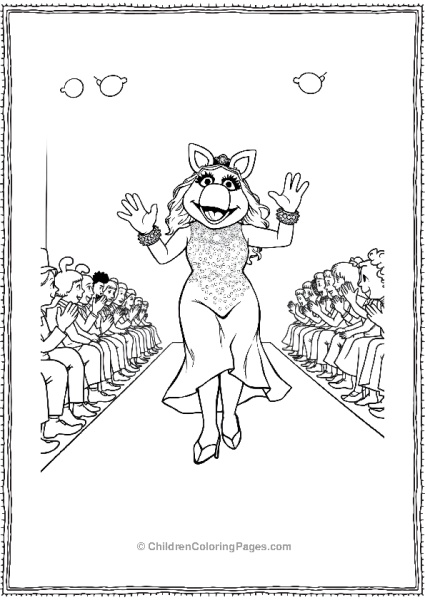 The Muppets Miss Piggy Fashion Show Runway Free PDF Printable