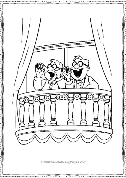 The Muppets Statler And Waldorf On Balcony Free PDF Printable