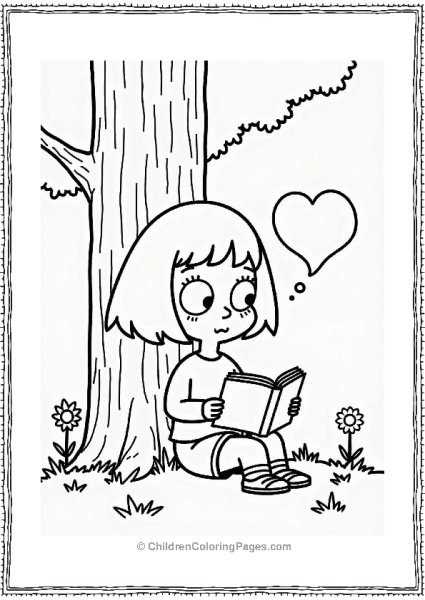 Tina Reading In The Park Free PDF Printable