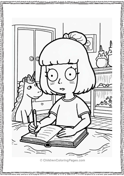 Tina Writing In Her Journal Free PDF Printable