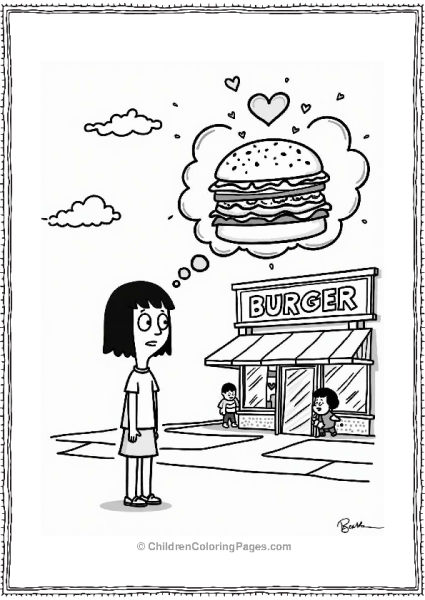 Tina’s Dream Burger At Bob’s Burgers Free PDF Printable