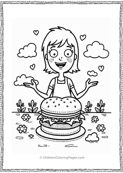 Tina’s Heart Shaped Love Burger Free PDF Printable