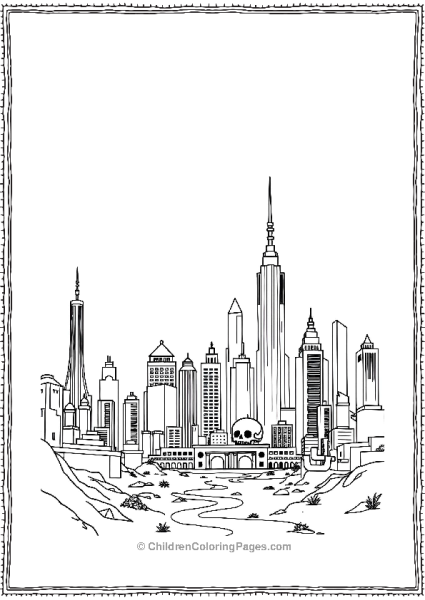 Towering Buildings From Land Of Dead Free PDF Printable