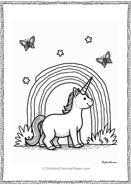 Unicorn Cat Exploring A Rainbow Free PDF Printable