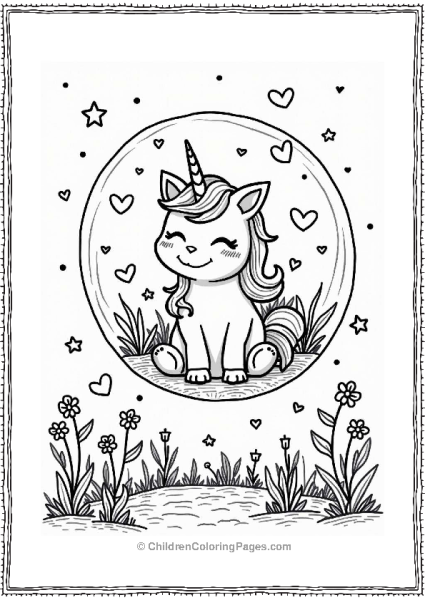 Unicorn Cat In A Bubble Free PDF Printable