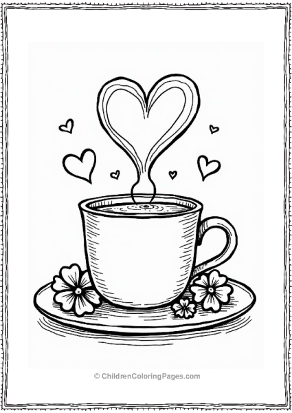 Valentine’s Day Heart Shaped Coffee Free PDF Printable