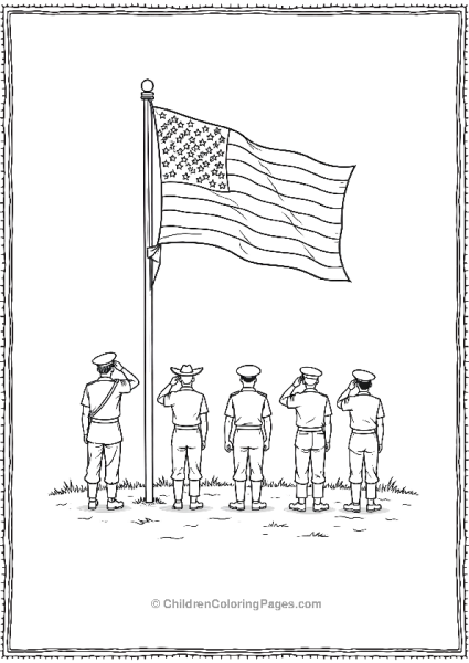 Veterans Day Flag Ceremony A Flag Being Folded Free PDF Printable