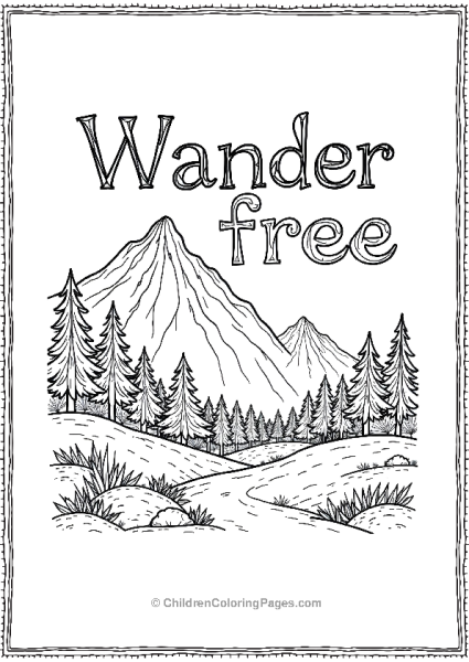 Wander Free With Mountains Free PDF Printable