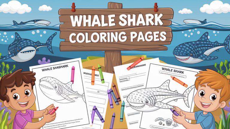 Whale Shark Coloring Pages