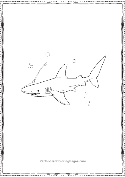 Whale Shark Swimming Alone Free PDF Printable