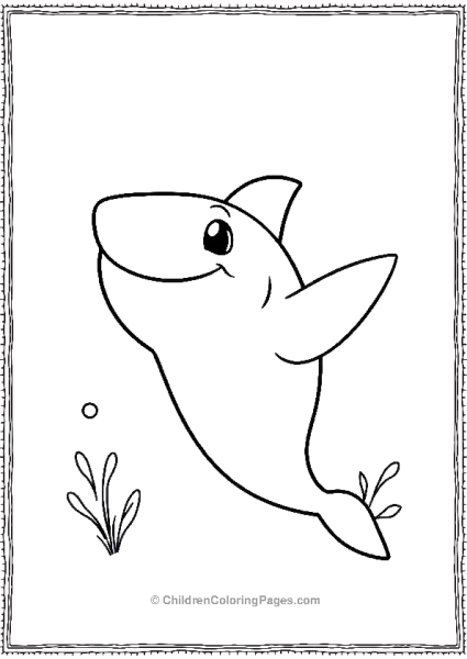 Whale Shark Waving Its Fin Free PDF Printable