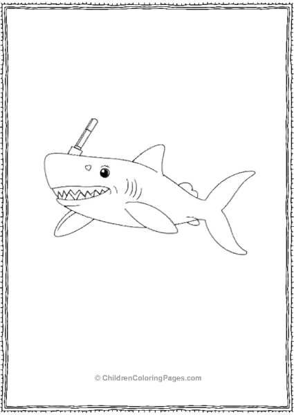 Whale Shark With A Grin Free PDF Printable